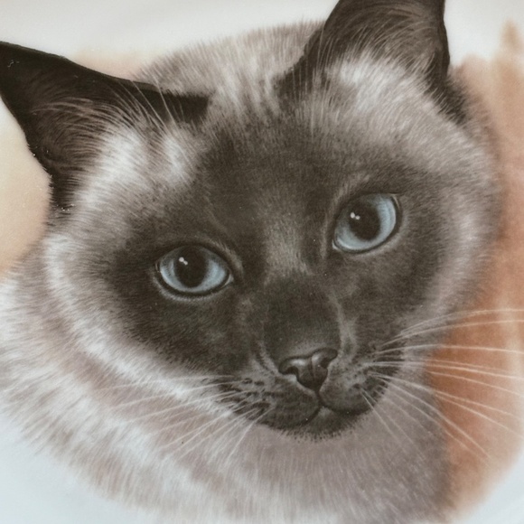 Siamese Cat Collectors Plate Bavaria Schumann Arzberg Germany Porcelain - Picture 7 of 9